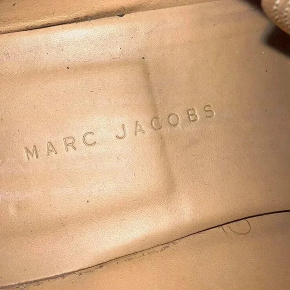 Marc Jacobs Handmade In Italy Leather Wood Perforated Shoe Size 11 - Picture 6 of 8